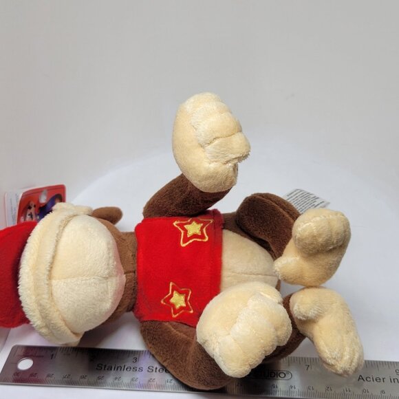 New Diddy Kong SUPER MARIO BROS. 7 inch Sit Plush Official San-Ei 1587 Plushie - Picture 9 of 15